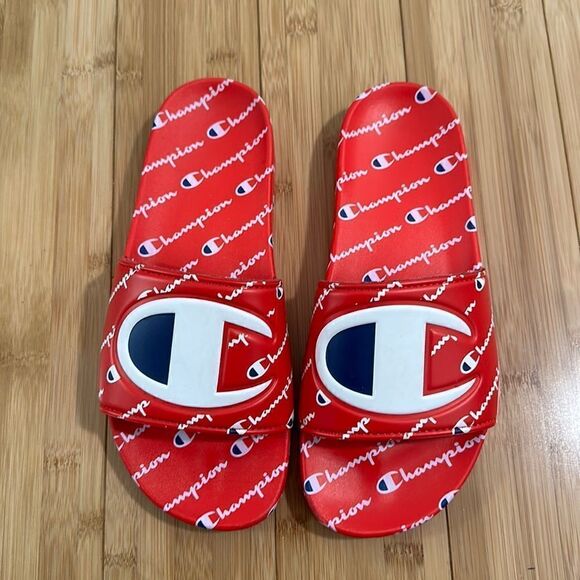 Champion Red Logo Slides - Picture 1 of 3